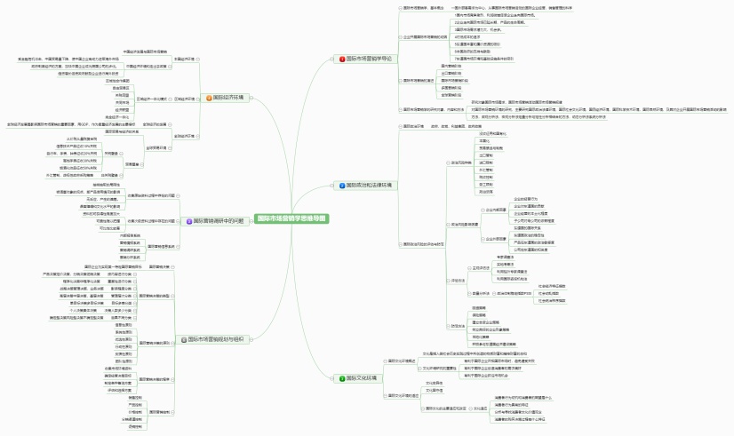 国际市场营销学思维导图