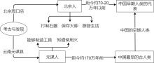 中国人类发展流程图模板