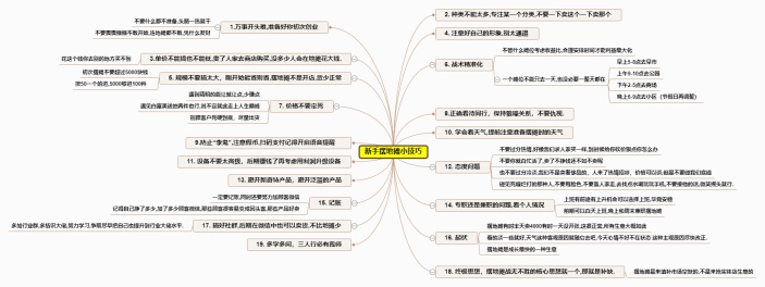 新手摆地摊小技巧思维导图