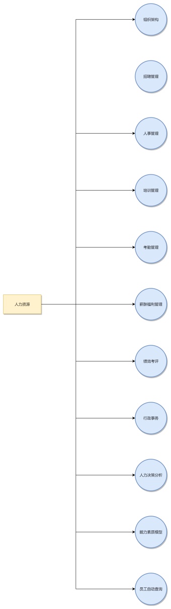 人力资源工作流程图模板