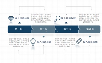 扁平化操作步骤流程图模板