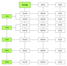 学校教育矩阵式组织结构图