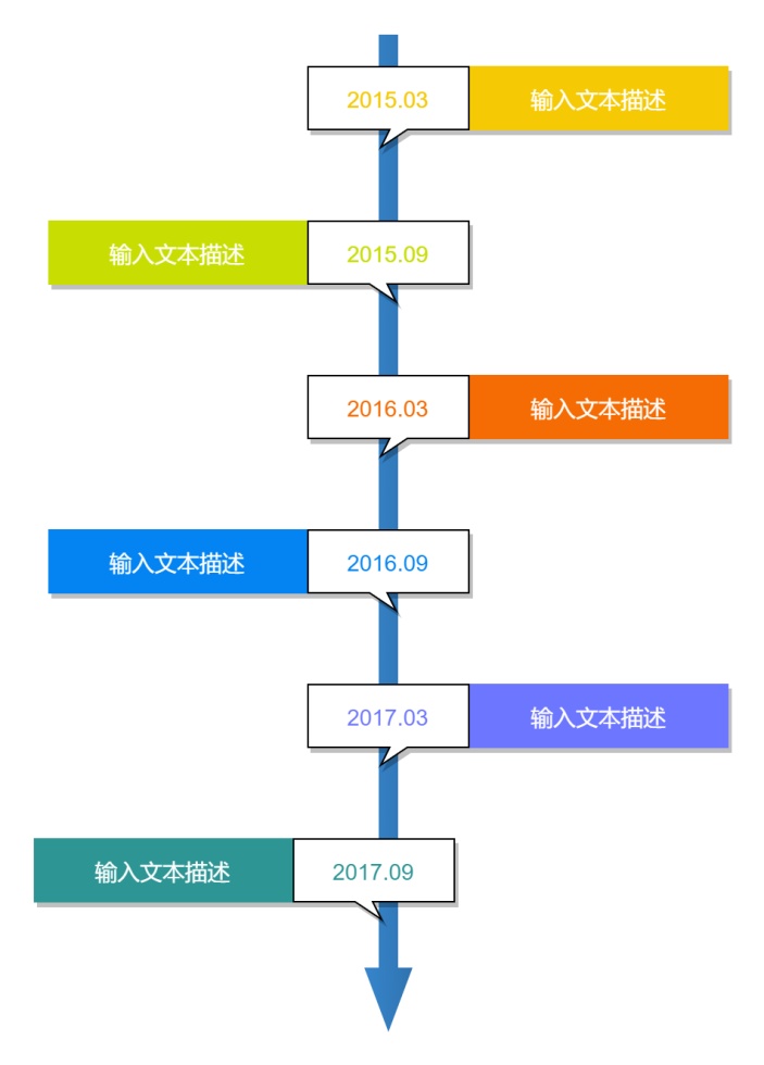 纵向时间轴