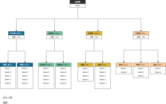 公司项目人员组织结构图模板模板