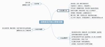 汤姆索亚历险记思维导图模板