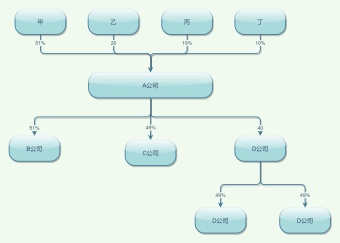 公司股权结构图模板