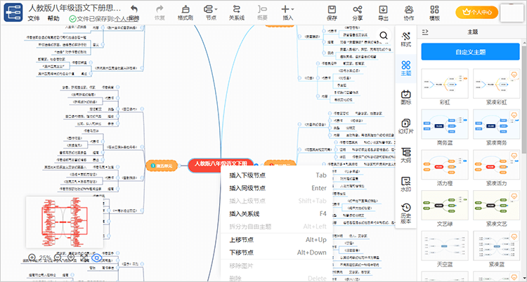 编辑思维导图