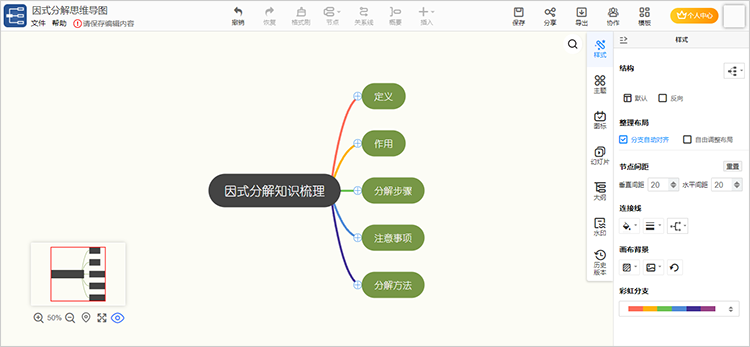 跟随思维导图梳理学科内容