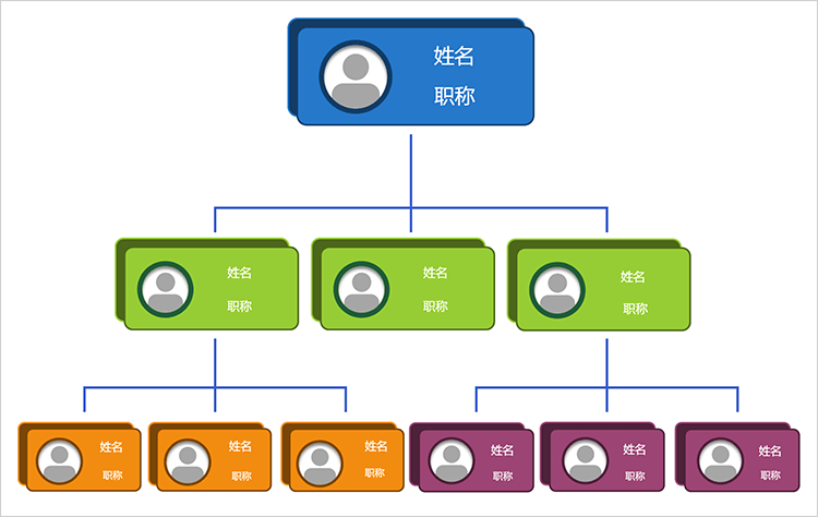 公司组织结构分布图