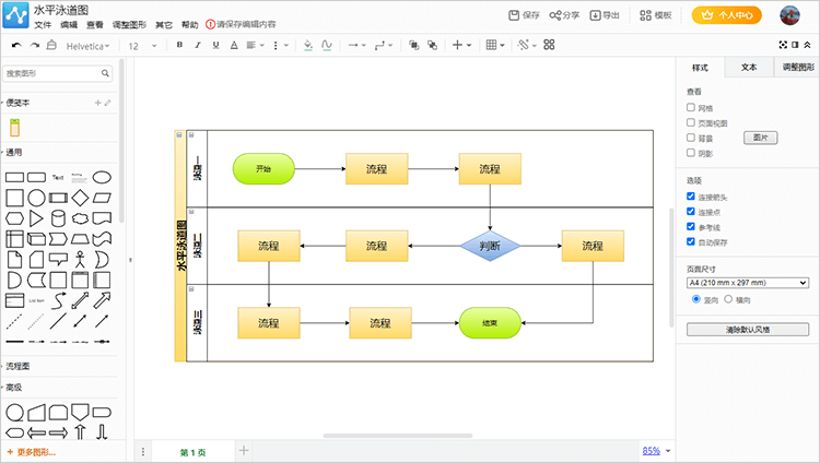 简单制作流程图