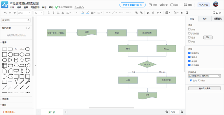 异常处理流程图怎么画