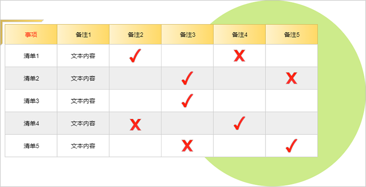 企业采购表格清单