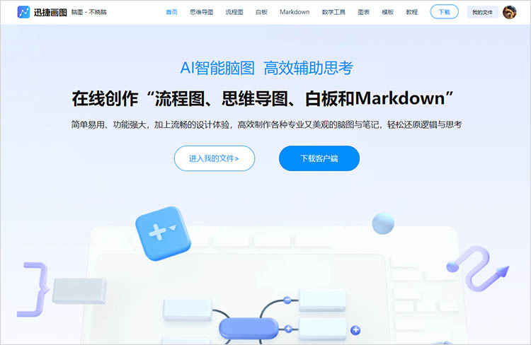 迅捷画图思维导图工具