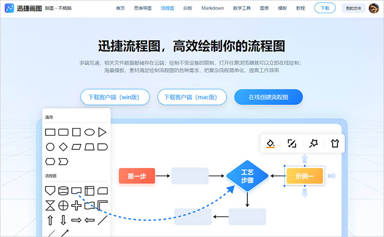 迅捷流程图工具