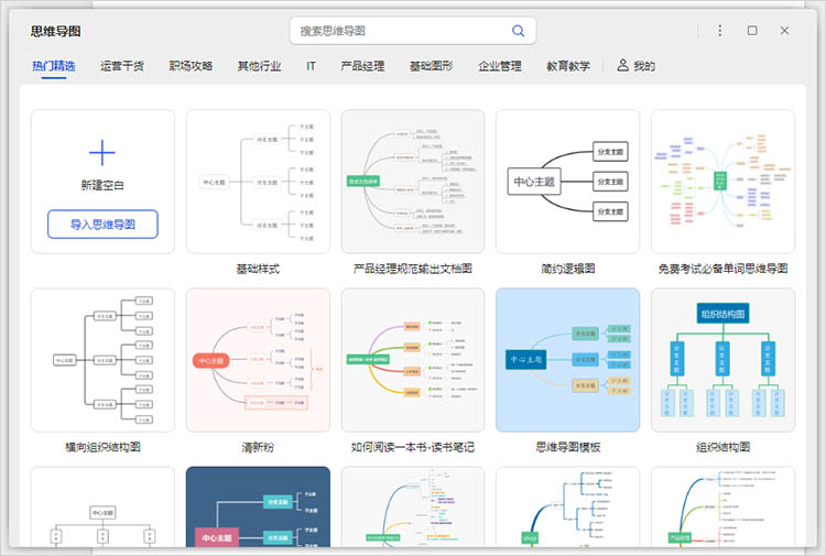 模板丰富