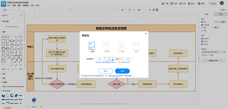 导出便捷