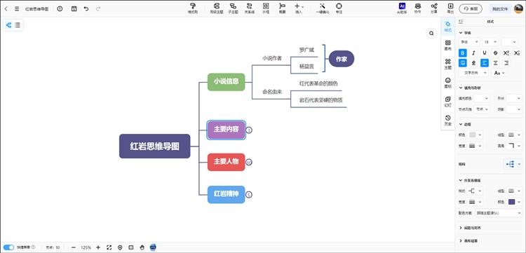 细化思维导图分支步骤一