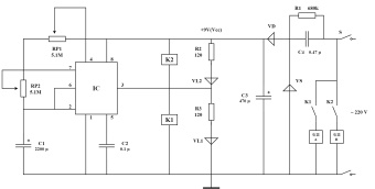 间歇通电控制器电路图模板