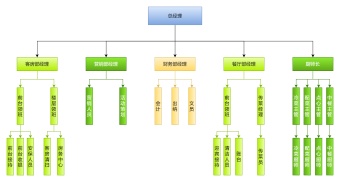 酒店人员组织结构图模板