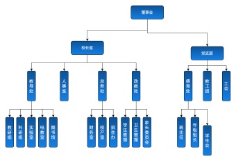 学校组织结构图模板