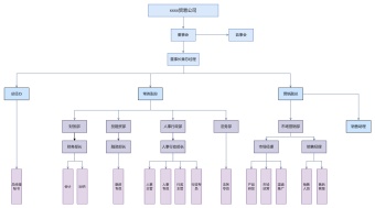 贸易公司组织架构模板